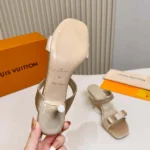 Louis Vuitton LV Women 6 AM Mule-Beige 1AK4U7