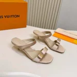 Louis Vuitton LV Women 6 AM Mule-Beige 1AK4U7