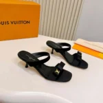 Louis Vuitton LV Women 6AM Mule-Black 1AK4SF