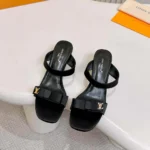 Louis Vuitton LV Women 6AM Mule-Black 1AK4SF