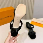 Louis Vuitton LV Women 6AM Mule-Black 1AK4SF