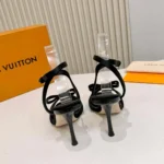 Louis Vuitton LV Women 6AM Sandal-Black 1AK4VZ