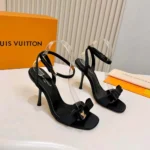 Louis Vuitton LV Women 6AM Sandal-Black 1AK4VZ