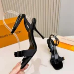 Louis Vuitton LV Women 6AM Sandal-Black 1AK4VZ
