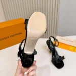 Louis Vuitton LV Women 6AM Sandal-Black 1AK4VZ