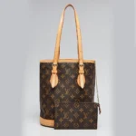 Louis Vuitton LV Women Monogram Canvas Petit Bucket Bag with Accessories Pouch