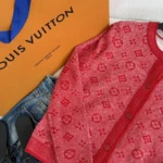 Louis Vuitton LV Women Monogram Tweed-Effect Knit Cardigan-Bright Red 1AJZ5P