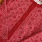 Louis Vuitton LV Women Monogram Tweed-Effect Knit Cardigan-Bright Red 1AJZ5P