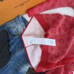 Louis Vuitton LV Women Monogram Tweed-Effect Knit Cardigan-Bright Red 1AJZ5P