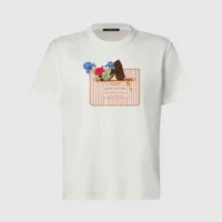 Louis Vuitton LV Women Neverfull Print T-Shirt-White 1AK1I0