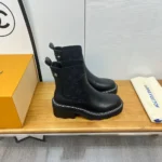 Louis Vuitton Women LV Beaubourg Ankle Boot-Black 1AGV88