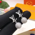 Louis Vuitton Women LV Iconic Louisa Strass Earrings-M03242