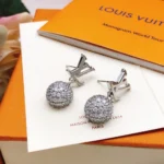 Louis Vuitton Women LV Iconic Louisa Strass Earrings-M03242