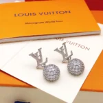 Louis Vuitton Women LV Iconic Louisa Strass Earrings-M03242