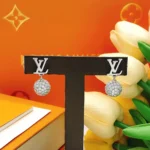 Louis Vuitton Women LV Iconic Louisa Strass Earrings-M03242