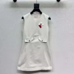 Louis Vuitton Women Long Sleeved Dress With Applicated Flowers 1AJGI0