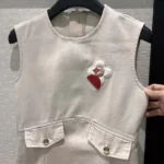 Louis Vuitton Women Long Sleeved Dress With Applicated Flowers 1AJGI0