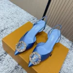Louis Vuitton Women Met Slingback Pump-Blue 1AISYW