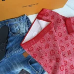 Louis Vuitton Women Monogram Tweed-Effect Knit Top-Bright Red 1AJZ99