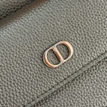 Dior Men CD Icon Zipped Messenger Bag Gris Flanelle Matte Grained Calfskin 1ICPO378IDC