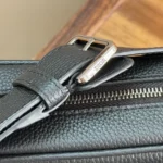 Dior Men CD Icon Zipped Messenger Bag Gris Flanelle Matte Grained Calfskin 1ICPO378IDC
