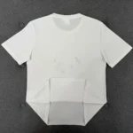 Dior Men Dioramour Fitted T-Shirt White Cotton Jersey with Multicolor Doves & Roses Motif