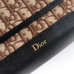 Dior Men Mini Dior Jett Messenger Bag with Flap Brown Dior Oblique Jacquard