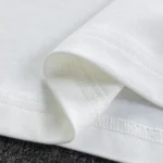 Dior Women T-Shirt with Dior Clover Embroidery Relaxed Fit White Cotton Jersey