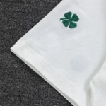 Dior Women T-Shirt with Dior Clover Embroidery Relaxed Fit White Cotton Jersey