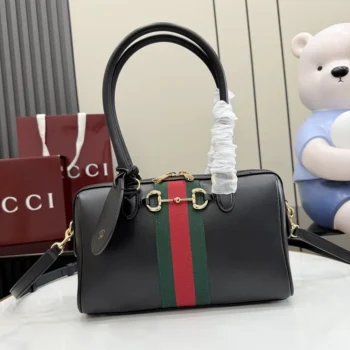 Gucci Unisex Borsetto Medium Boston Bag-Black ‎866732AAGIQ
