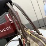 Gucci Unisex Borsetto Medium Boston Bag-Sand and Dark Brown ‎866732FAFV9