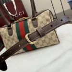 Gucci Unisex Borsetto Medium Boston Bag-Sand and Dark Brown ‎866732FAFV9