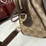 Gucci Unisex Borsetto Medium Boston Bag-Sand and Dark Brown ‎866732FAFV9