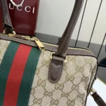 Gucci Unisex Borsetto Medium Boston Bag-Sand and Dark Brown ‎866732FAFV9