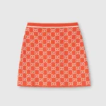 Gucci Women Crêpe Wool Skirt With Double G Button 856264XKE0M