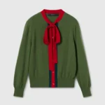 Gucci Women Knit Wool Cashmere Cardigan with Web 864967XKFGP