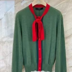 Gucci Women Knit Wool Cashmere Cardigan with Web 864967XKFGP