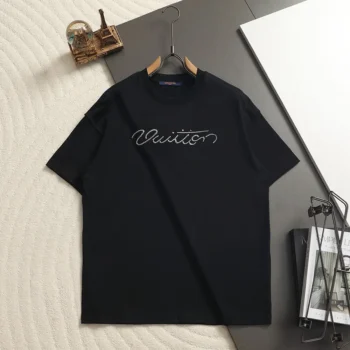 Louis Vuitton LV Men Embellished Signature Short-Sleeved T-Shirt 1AJCFH