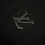 Louis Vuitton LV Men Embossed LV T-Shirt-Black 1AGIJ6