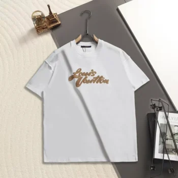 Louis Vuitton LV Men Embroidered Signature T-Shirt 1AHW84