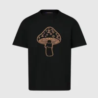 Louis Vuitton LV Men Short-Sleeved Intarsia Crewneck-Black 1AJBUX