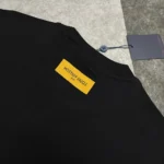 Louis Vuitton LV Men Short-Sleeved Intarsia Crewneck-Black 1AJBUX