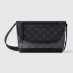 Louis Vuitton LV Unisex Pulse Messenger Monogram Eclipse Reverse Coated Canvas M12681