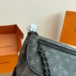 Louis Vuitton LV Unisex Pulse Messenger Monogram Eclipse Reverse Coated Canvas M12681