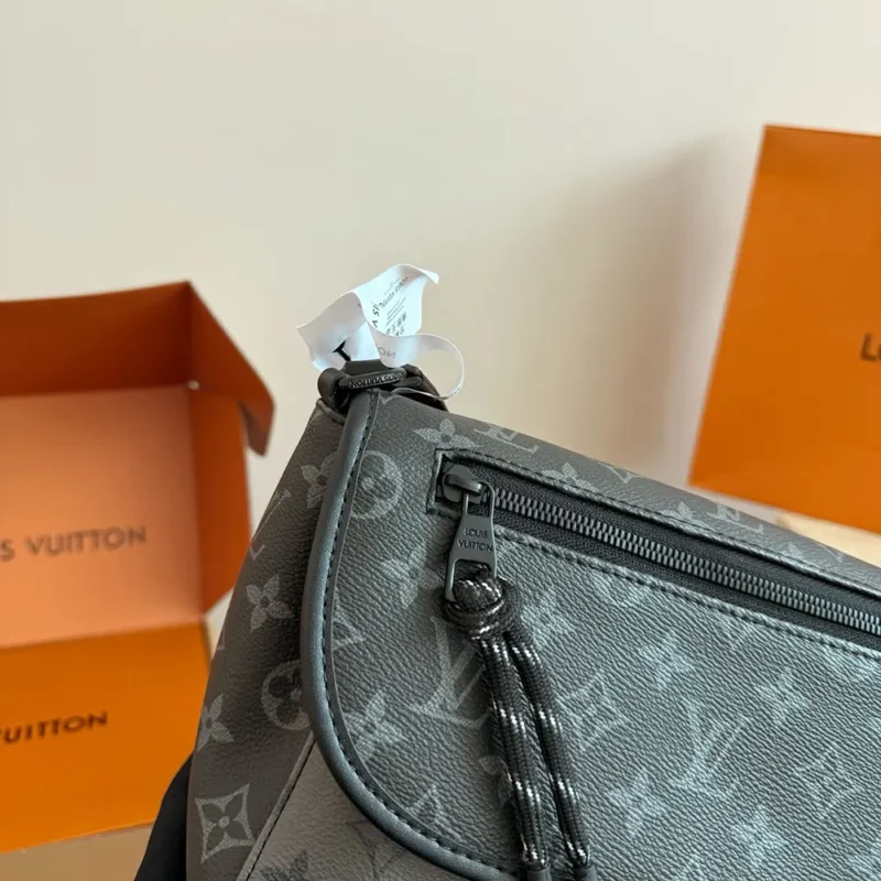 Louis Vuitton LV Unisex Pulse Messenger Monogram Eclipse Reverse Coated ...