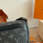 Louis Vuitton LV Unisex Pulse Messenger Monogram Eclipse Reverse Coated Canvas M12681