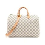 Louis Vuitton LV Unisex Speedy Bandoulière 35 in Luminous Damier Azur Canvas