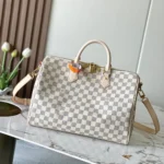 Louis Vuitton LV Unisex Speedy Bandoulière 35 in Luminous Damier Azur Canvas