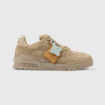 Louis Vuitton LV Unisex Trainer Distressed Sneaker-Beige 1AKBO6