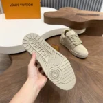 Louis Vuitton LV Unisex Trainer Distressed Sneaker-Beige 1AKBO6